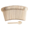 thumbnail image 1 of Wooden Disposable Spoons, 100pcs,  6in Biodegradable Spoons, Compostable Spoons, Wooden Craft Spoons, Dessert Spoons, Wooden Spoon Samples, Party, Cake Spoons Chocolate Stirrers, 1 of 9