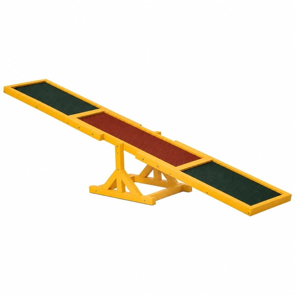 Wooden Dog Agility Seesaw High Traction Teeter Board 71 In