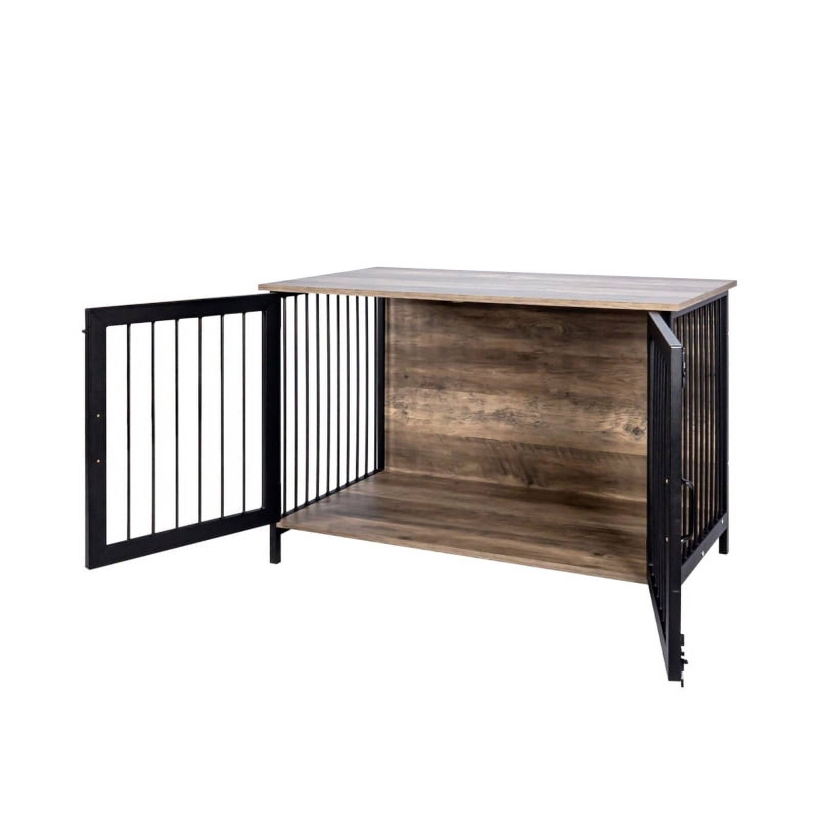 Wooden Dog Crate Furniture Large/Medium Dog, Dog Kennel Furniture Large ...