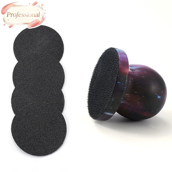 Wooden Dog Nail File Pet Nail Sander Grinder with 4 Replacement Sandpaper Discs, Gentle Painless Claw Trimmer, Portable Paw Grooming Tool for Small Medium Large Dogs Cats Home Use