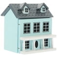 thumbnail image 1 of Wooden Doll House Mini Dollhouse Furniture Pink Small Villa Cute Decor Living Room Decorations Miniatures Buildings, 1 of 6