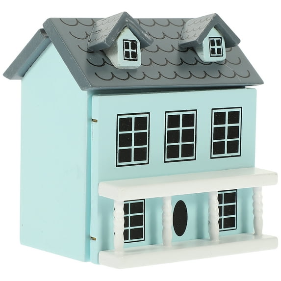 Wooden Doll House Mini Dollhouse Furniture Pink Small Villa Cute Decor Living Room Decorations Miniatures Buildings