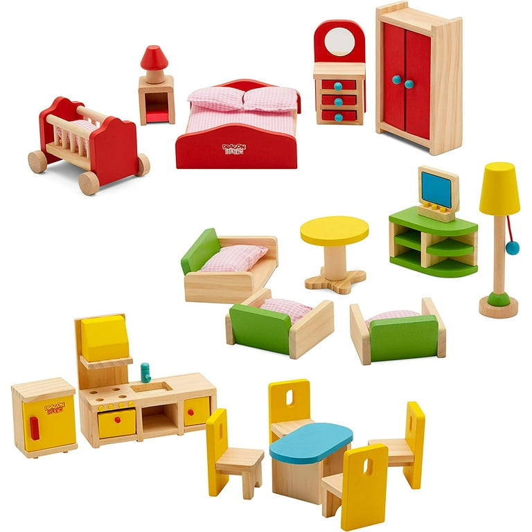 Dollhouse sale wooden furniture