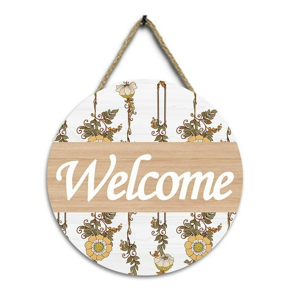 Wooden Door Hanging Sign Spring Hello House Letter Sign Wall Hanging Decoration Gift
