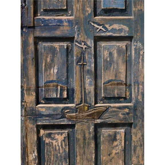 Wooden Door Poster Print, 13 x 18