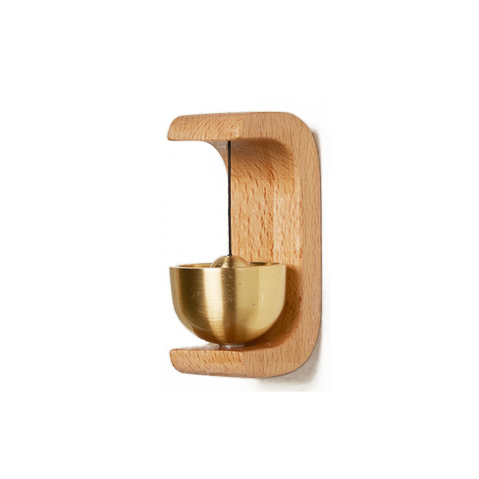A Wooden Doorbell Chime Beech Wood Door Entry Alert Hanging Bell For ...
