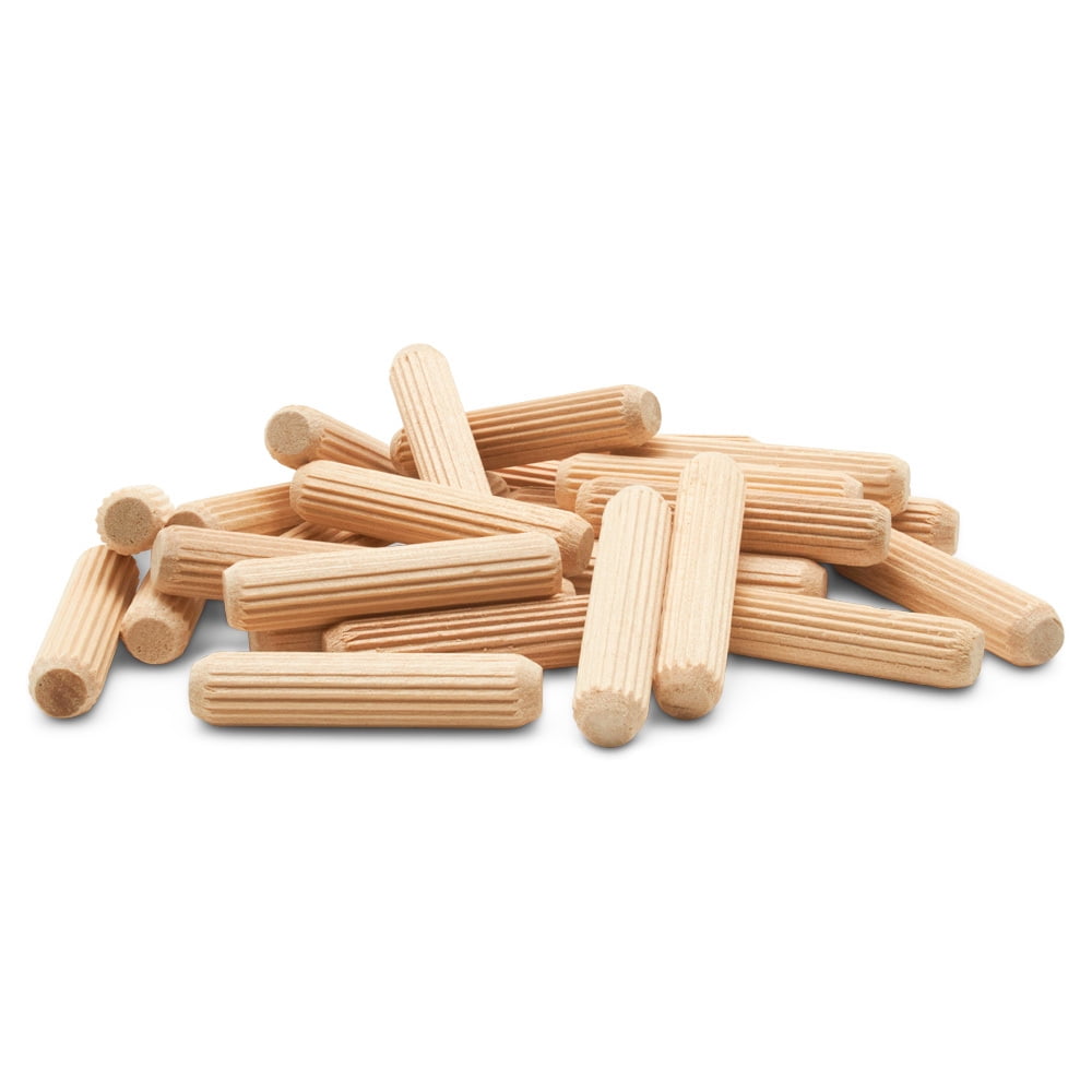 Wooden Dowel Pins 2 x 7/16 inch, Pack of 500 Fluted Dowel Joints for  Woodworking, Furniture and Crafts, by Woodpeckers