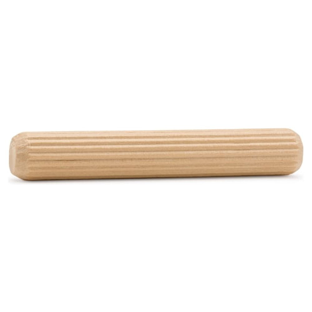 Wooden Dowel Pins 3 x 3/8 inch, Pack of 250 Fluted Dowel Joints for