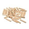 thumbnail image 1 of Wooden Dowel Pins 36 Pack 4x20mm Fluted Beveled Ends Wood Dowel Pegs, 1 of 7