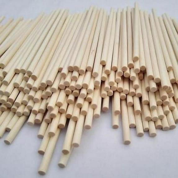 Wooden Dowel Rods 1/4" x 12" - Bag of 100 BY WOODNSHOP