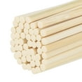 thumbnail image 1 of Uxcell 50 Pcs Wooden Dowel Rods Round Dowel Rod 0.12" x 16", 1 of 7
