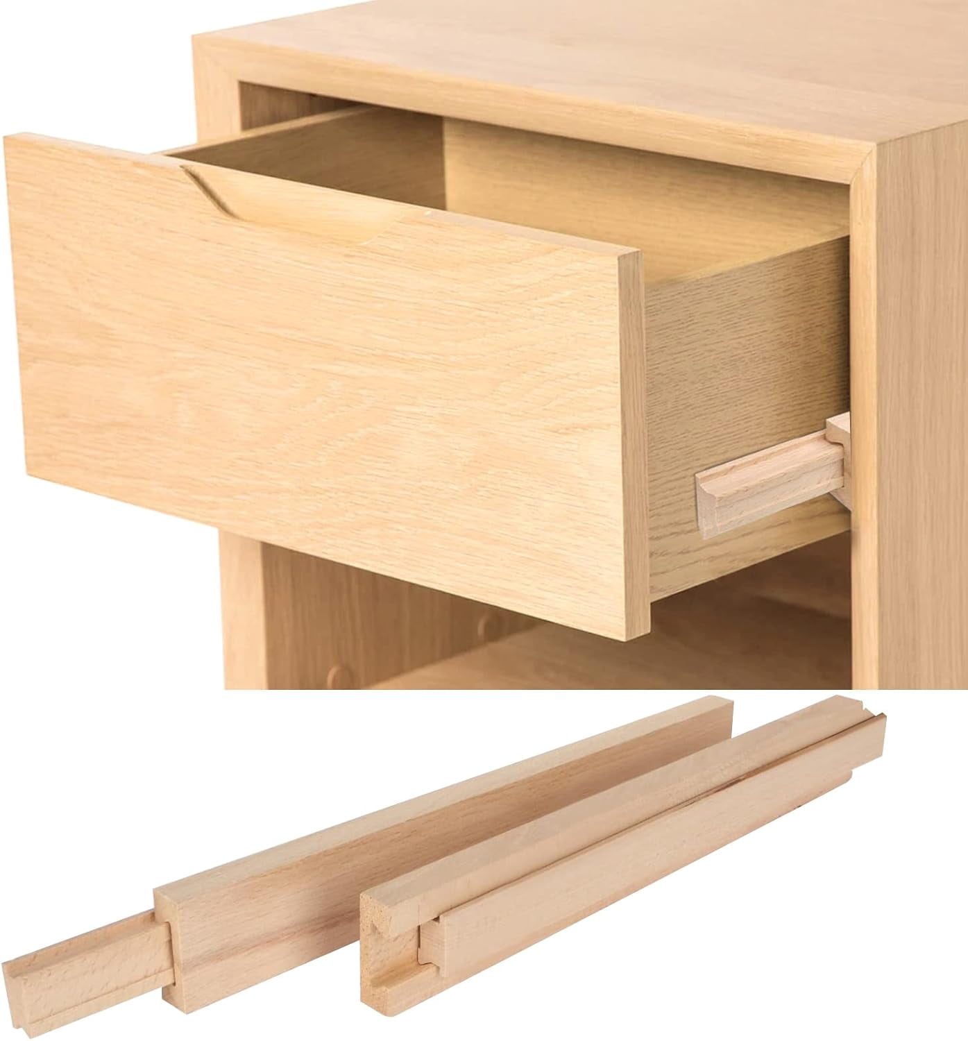 Wooden Drawer Slides Bottom Mount, Classic Traditional Wood Center ...