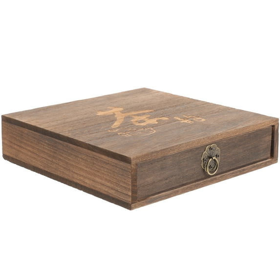 Wooden Drawer Tea Box Vintage Tea Bag Organizer Drawer Tea Bag Storage Box for Desktop
