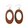 thumbnail image 1 of Wooden Drop Earrings With Geometric Design Lightweight And Comfortable Suitable For Everyday Wear And Special Occasions, 1 of 21