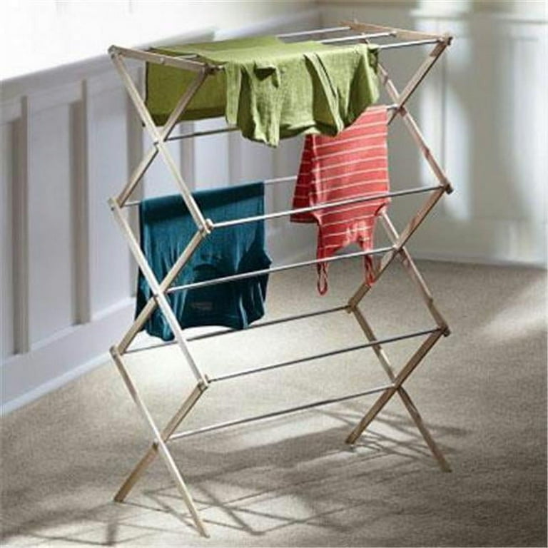 Wooden clothes drying rack walmart sales