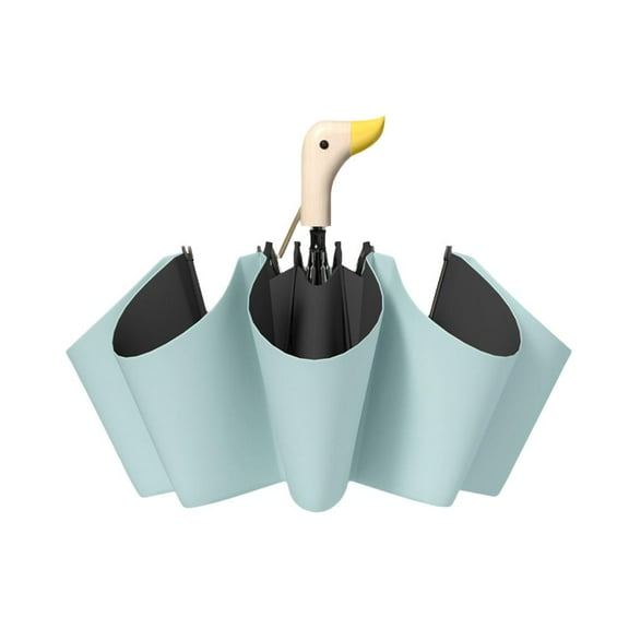 Wooden Duck Mouth Rainy Sun Umbrella Handle Cartoon Umbrella Foldable 8 ha 63SH