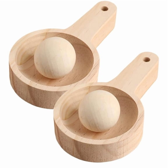 Wooden Dumpling Press Tool, Round Wooden Dough Press, for Uniform Wrappers Dumpling Mould, Handheld Pressing Gadget, Multipurpose Traditional Dough Mold for Pie Bun Pastries Dessert Cooking