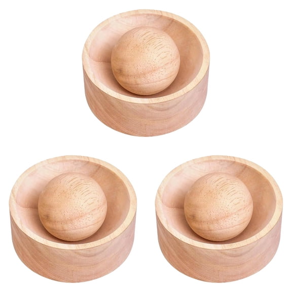 Wooden Dumpling Wrapper, Dumpling Maker with Rolling Ball, Thickened Wood, Saving Time & Effort, for Restaurants & Family Kitchens (2PCS)