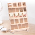 thumbnail image 1 of Wooden Earring Display Stand Jewelry Towel Cards Display Stand for Shows with Multi-Layer Base Earring Displays Jewelry Organizer Rustic 5 layers, 1 of 9