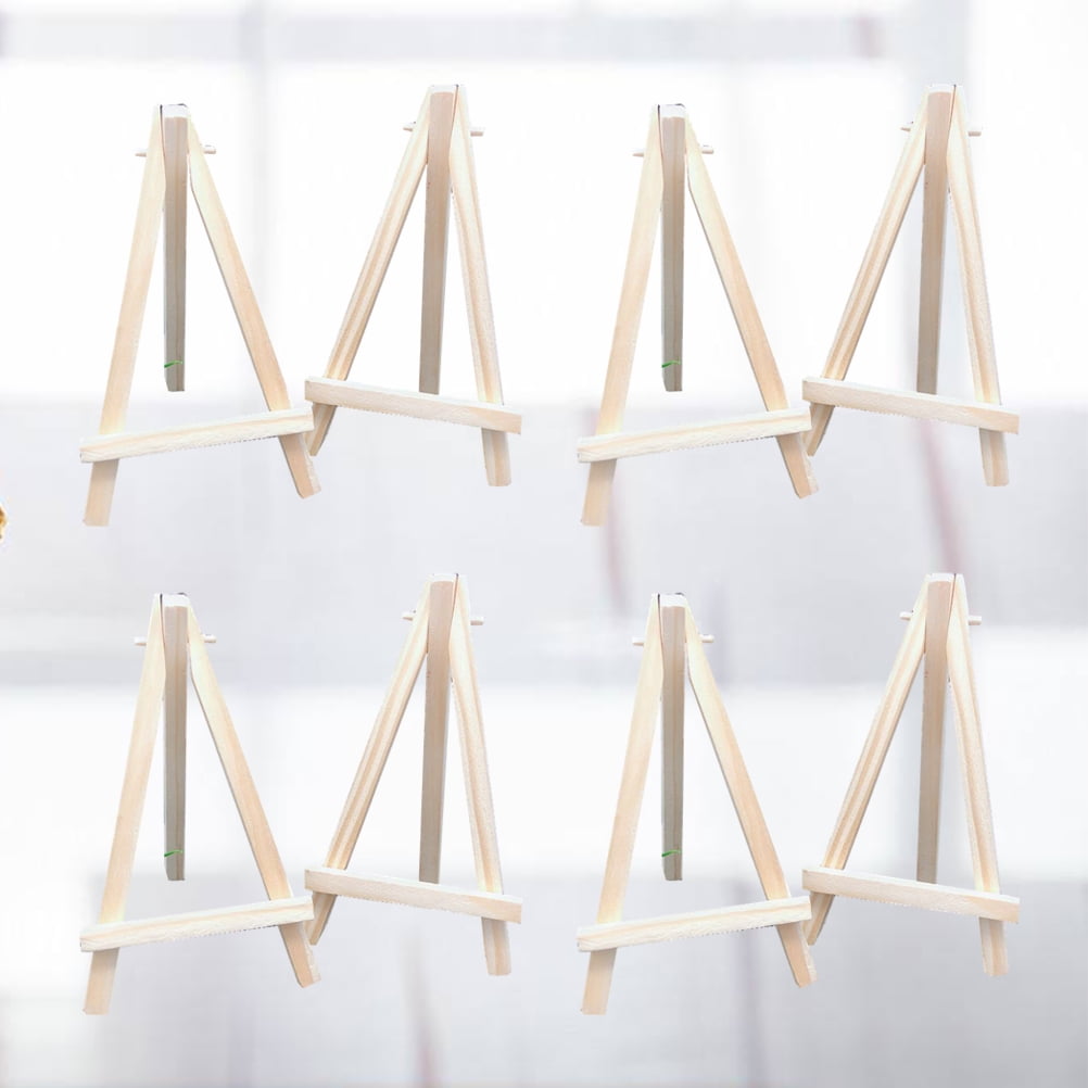 Wooden Easel 10PCs Mini Wooden Easels Calendar Display Rack Triangle
