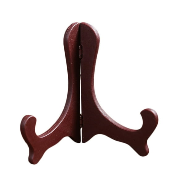 Wooden Easel Display Stand Plate Holder Picture Frame Foldable Display Stand Wooden Display Stand Decorative Plate Stand