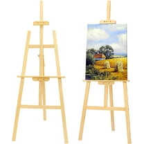 Wooden Easel Stand for Painting, 45" Adjustable Height Folding Art Easel for Canvas, Drawing, Wedding Signs & Posters,  for , Artists, Beginners, Students &