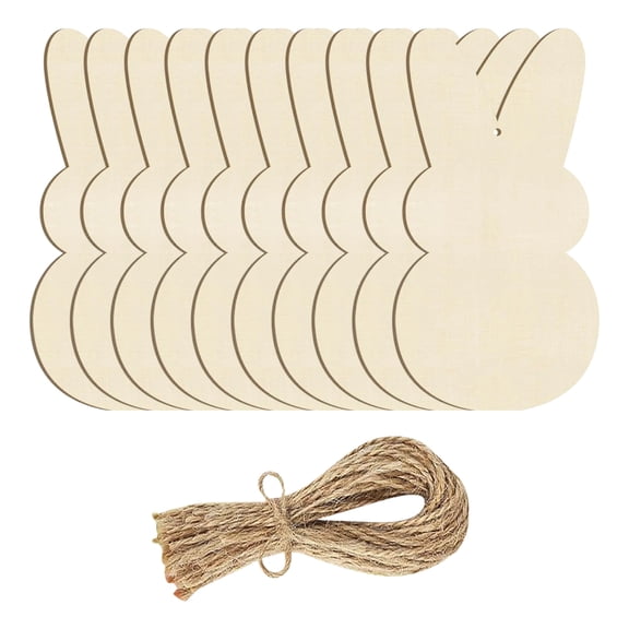 Wooden Easter Bunny DIY Pendant Craft Kit – Handmade Rabbit Hanging Decoration for Spring Party, Holiday Home & Egg Hunt