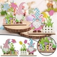 Wooden Easter Bunny Table Decorations 2 Pack Decorative Bunnies Rabbit
