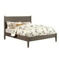 thumbnail image 1 of Wooden Eastern King Size Bed with Panel Headboard Gray - Saltoro Sherpi, 1 of 5