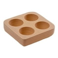 thumbnail image 1 of Wooden Egg Holder Egg Tray Stand Rustic 4 Slot Design for Refrigerator Countertop Kitchen Display, 1 of 9