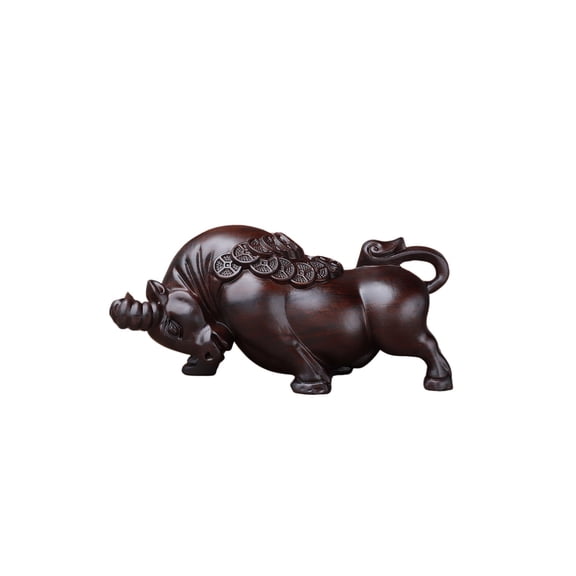 Wooden Elephant Carving - Hand-Carved Home Decor Symbolizing Good Fortune And Wisdom - Unique Gift -6cm