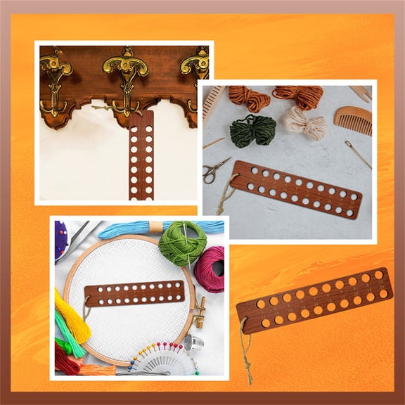 Wooden Embroidery Thread Organizer – Cross Stitch Floss Holder,20-Position Sewing Storage Board for Needlework & DIY Crafts