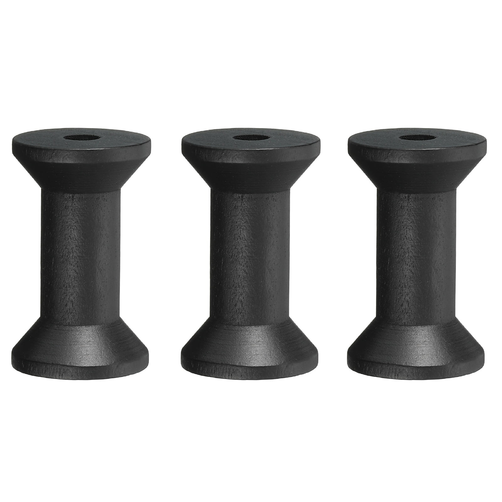 Wooden Empty Spools Unfinished Wood Thread Spools for Embroidery and ...