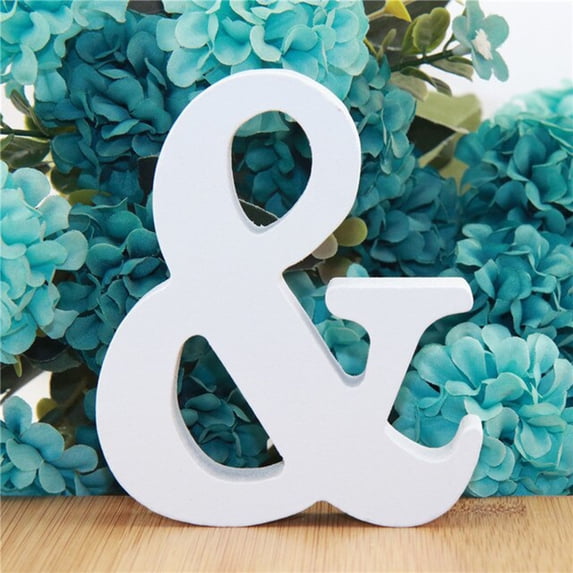 Wooden English Alphanumeric Ornaments Wooden Crafts Diy Letter Creativity 3.2 Inch Wooden Letter Wall Decoration Desktop Ornament