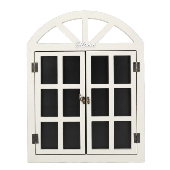 Wooden Erasable Window Frame Shaped Hanging Message Board Chalkboard Sign for Coffee Shop Restaurant Wall Decor, 20.5 in / 52 cm x 15.7 in / 40 cm, Vintage Wash Finish, 7702A-02