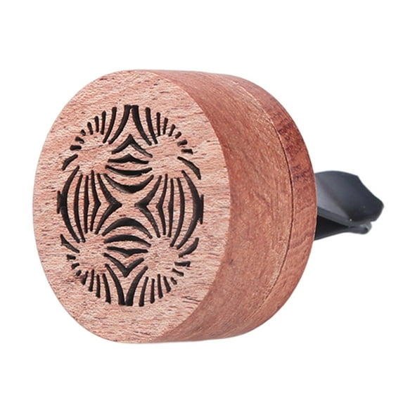 Wooden Essential Oil Car Diffuser Fragrance Empty Diffused Car Diffuser Vent Clips Car Oil Diffuser for Bedroom Auto Toilet Wardrobe Office B