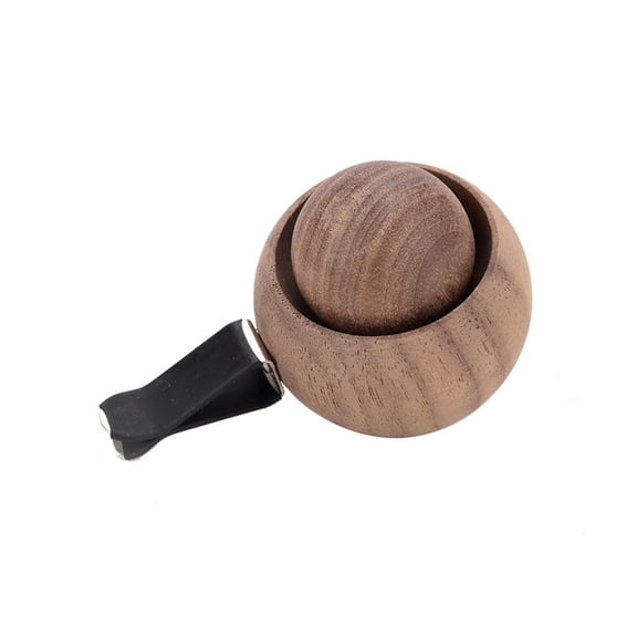 Wooden Essential Oil Diffuser, Round Ball Aromatherapy Diffuser with Secure Rubber Holder, Reusable Natural Wood Core for Long Lasting Fragrance