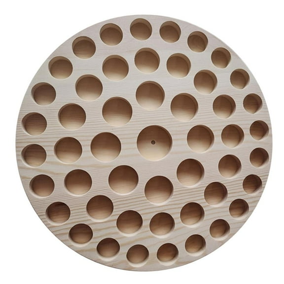 Wooden Essential Oils Box Bottles Display Stand Collection Containers, Suitable Wood 49 Slots