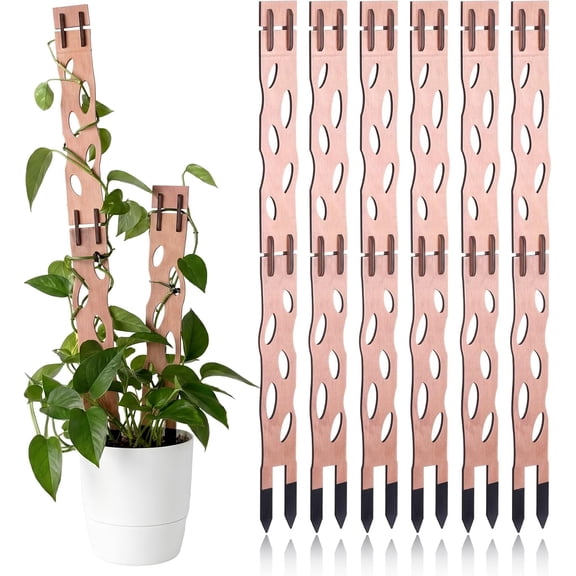Wooden Extendable Modular Plant Trellis with Wood Sign and Extensions for Indoor Outdoor Climbing Plants Style Classical