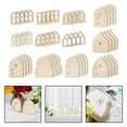 thumbnail image 1 of Wooden Fairy Door Window DIY 12 Patterns Craft for Wedding Home Painting Retro Style, 1 of 10