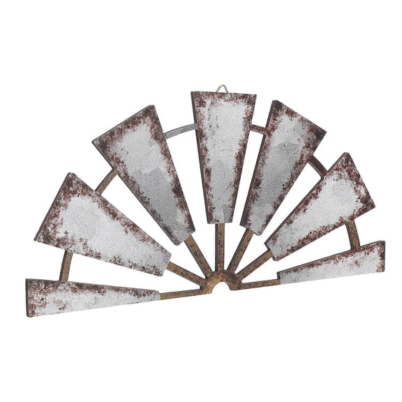 Wooden Farmhouse Windmill Wall Decor for Bedroom 1 Piece Rustic Sculpture