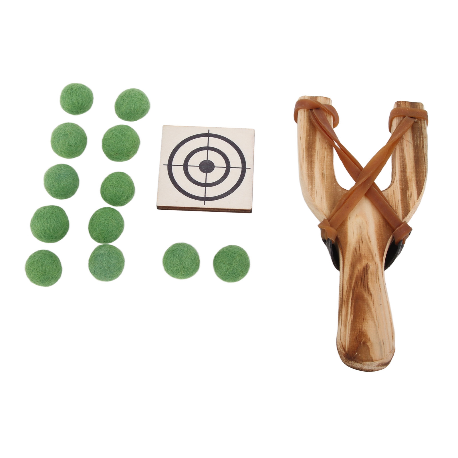 Wooden Felt Slingshot Home for Children Wooden Slingshot with Felt