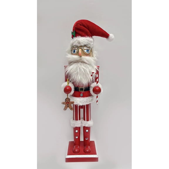 Wizardi Wooden Nutcracker Festive Santa F07M6-6