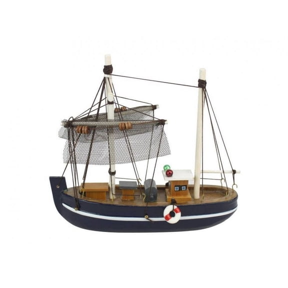 Wooden Fine Catch Model Fishing Boat 6" - Boat Model - Small Model Boat