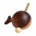 thumbnail image 1 of Wooden Fish Black Walnut Wood Drum Percussion Temple Zen Decoration Ornaments Monk Pray Knock On Musical Instruments Crafts (02), 1 of 6
