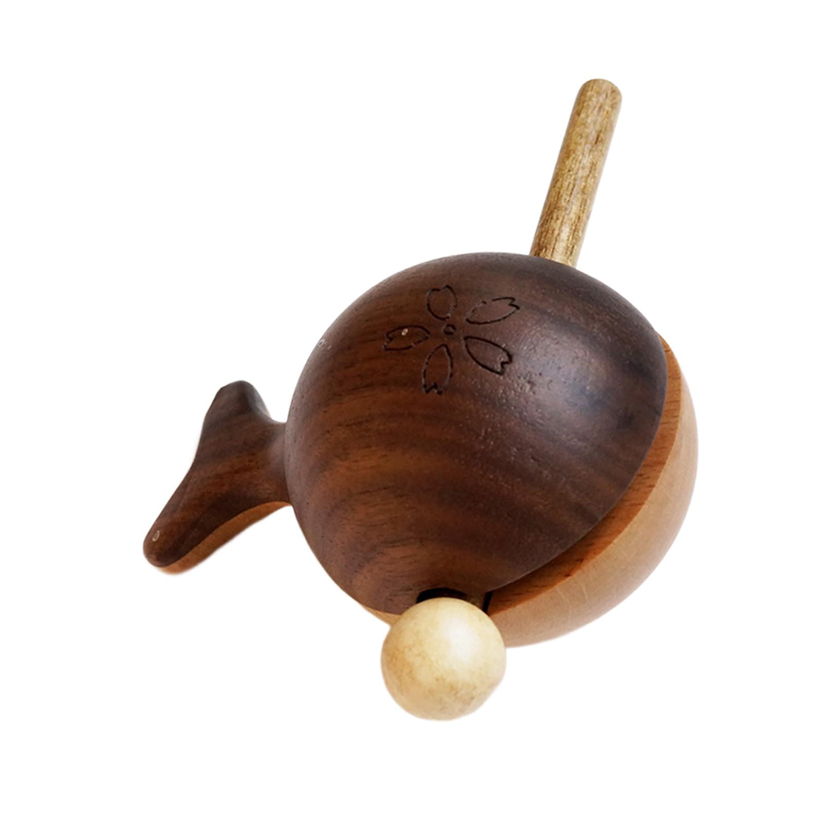Wooden Fish Shaped Guiro Instrument Retro Miniature Funny Tuning