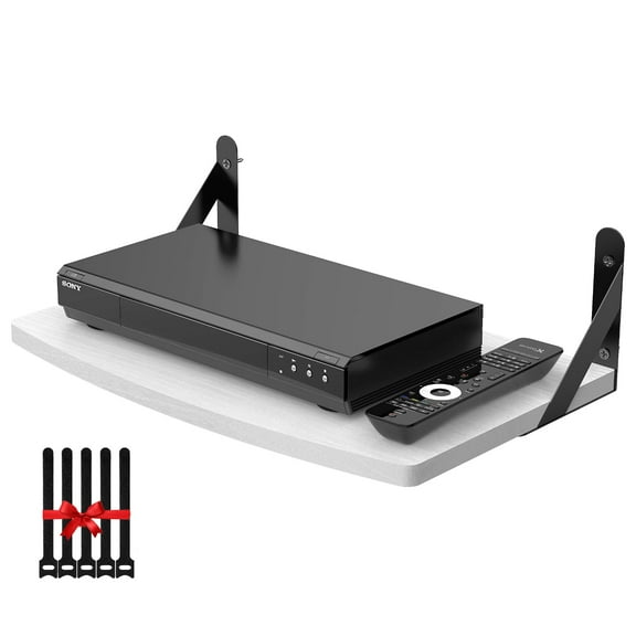 Wooden Floating Shelf/Projector Shelf/Modem Shelf/Router Shelf/Cable Box Wall Mount/Router Wall Mount, Projector Wall Mount Floating with Cable Ties