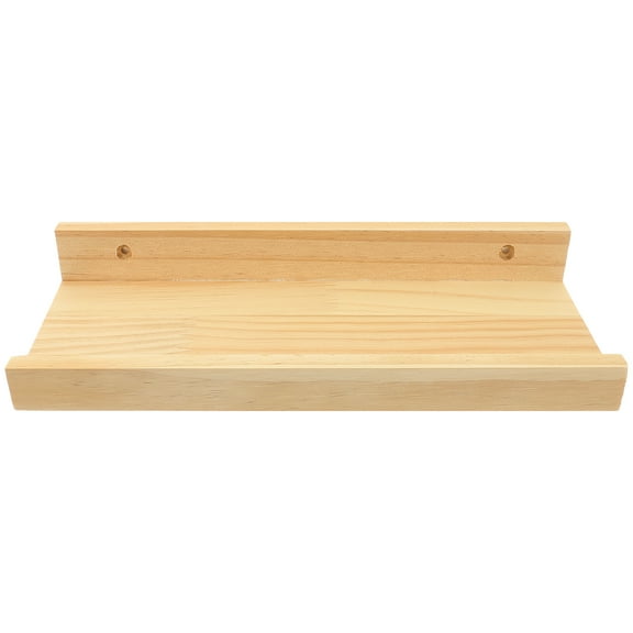 Wooden Floating Shelf Small Shelves Wall Mounted Holder Pine Hanging Display Accessories Bracket