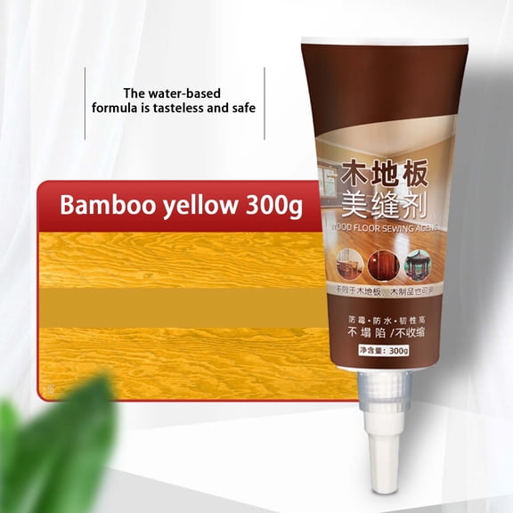 Wooden Floor Gap Filler for Seam Sealing and Color Consistency, Easy Application to Fill Cracks and Maintain Beautiful Finish, 300g Container for Home Renovation