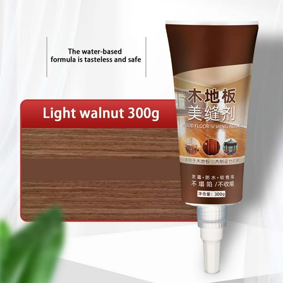 Wooden Floor Gaps Filler | Seam Sealant for Wood Flooring | Consistent Color Matching | Easy Application | Fills Floor Cracks & Gaps | Suitable for All Wood Types | 300g | 1 Seaming Agent